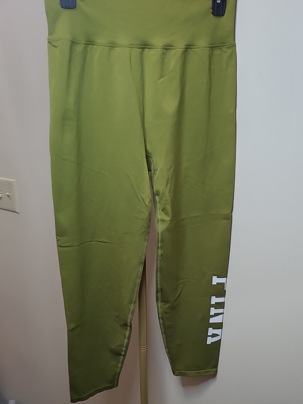 PINK Active by Victoria's Secret Olive Green High-Waist Leggings size XXL